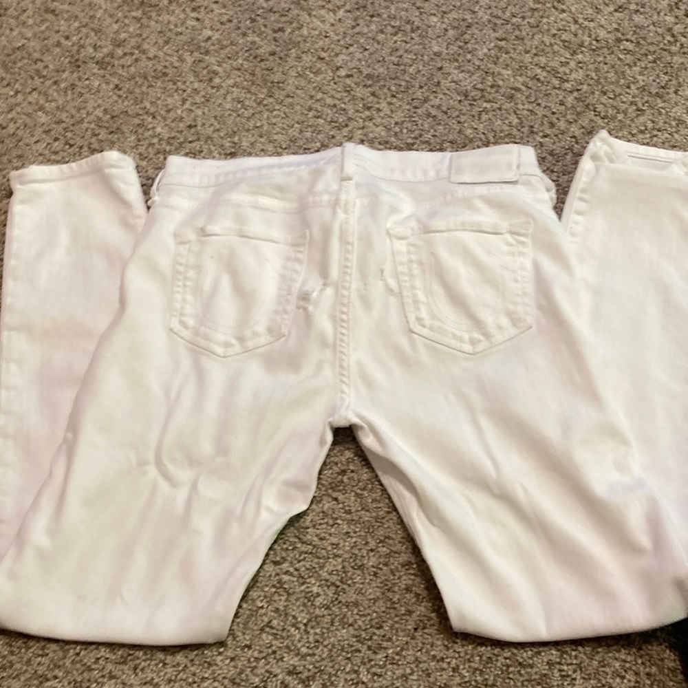 True Religion White Skinny Jeans Classic Style